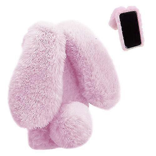 Case for TCL 20 XE Cute Plush Toys Bunny Furry Case Rabbit Fur Case...
