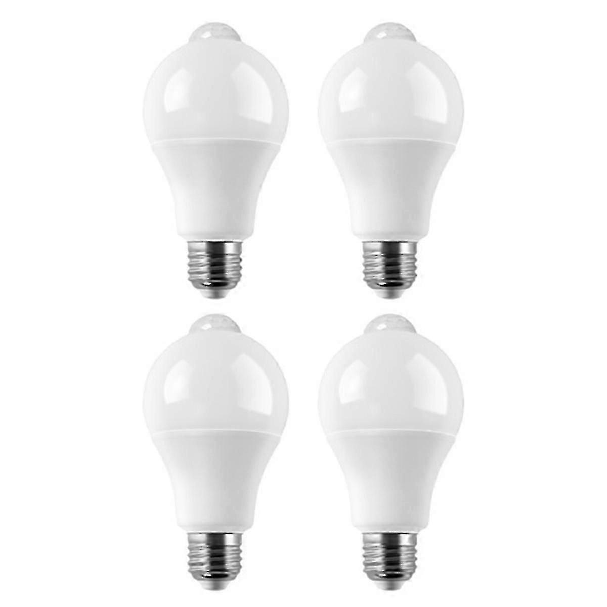 4PC E27 LED Motion Sensor Bulb LED Lamp PIR Sensor Light 9W