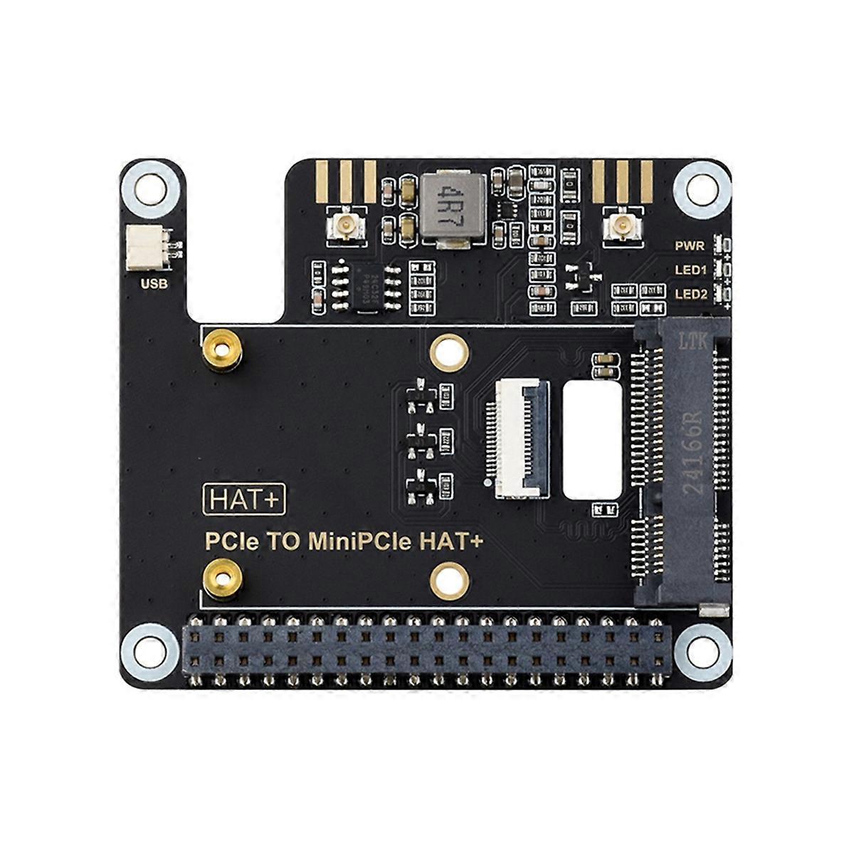 For 5 PCIe to MiniPCIe Adapter Board Compatible with MiniPCIe Wireless NIC Support USB Bluetooth
