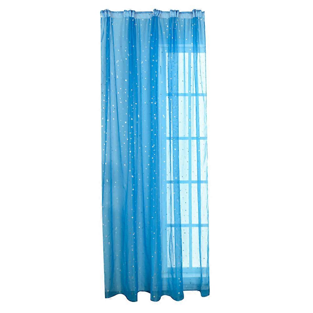 Chic Blue Voile Curtains For Other Home Windows 100x200cm Light Diffusion 1Set