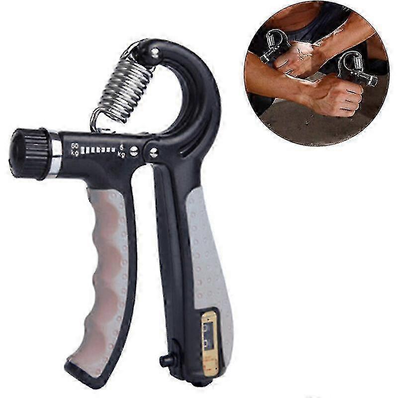 Hand Grip Strengthener with Counter - Adjustable Finger & Forearm Workout Trainer for Grip Strength Exercises Edition 0905