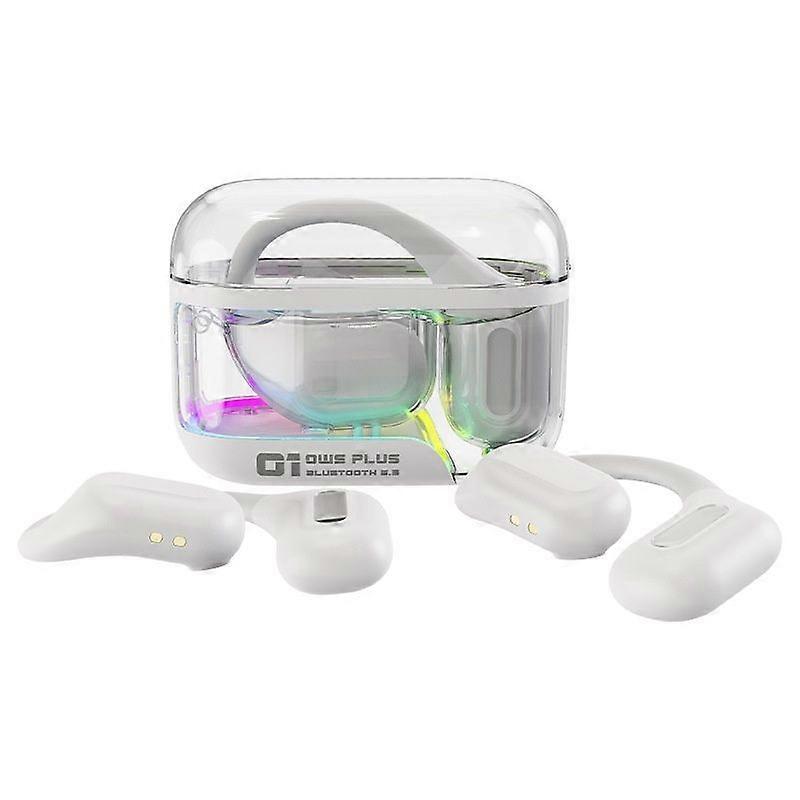 Wireless headphones Bluetooth 5.3 Stereo Noise Cancelling Suitable for running and fitness(White)