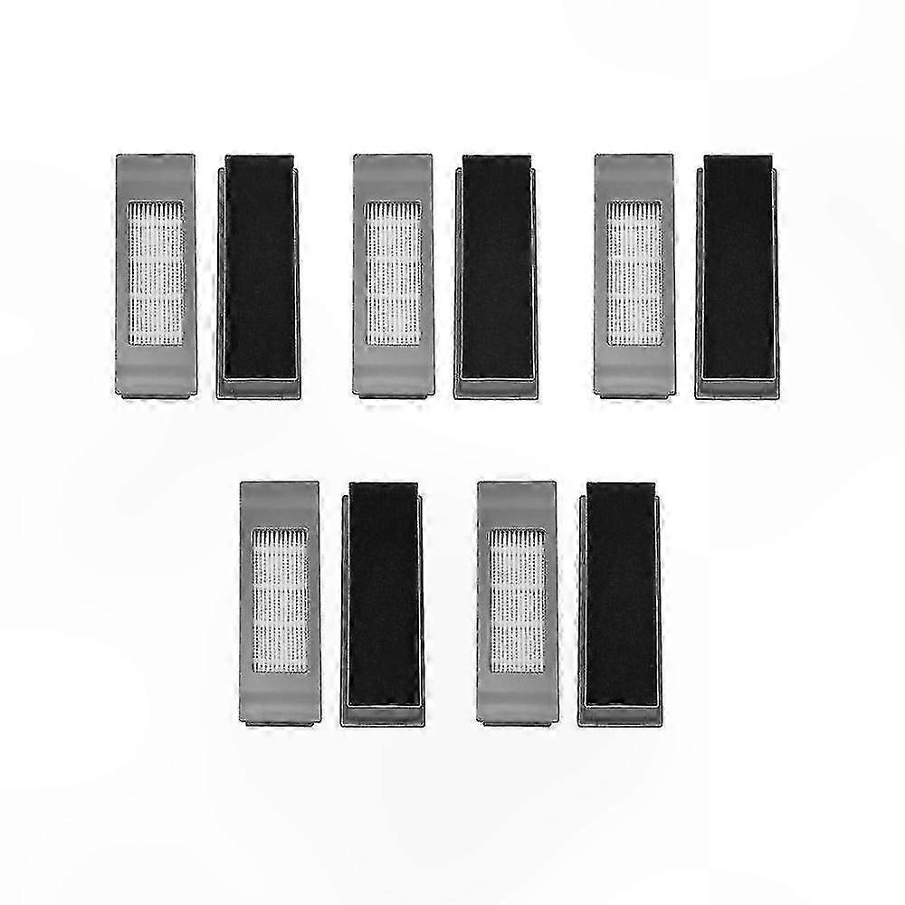 10 Pairs Replacement Sweeping Filters for Ecovacs Deebot Ozmo Series T5/N8/N5/T8-Compatible Cleaning Accessories