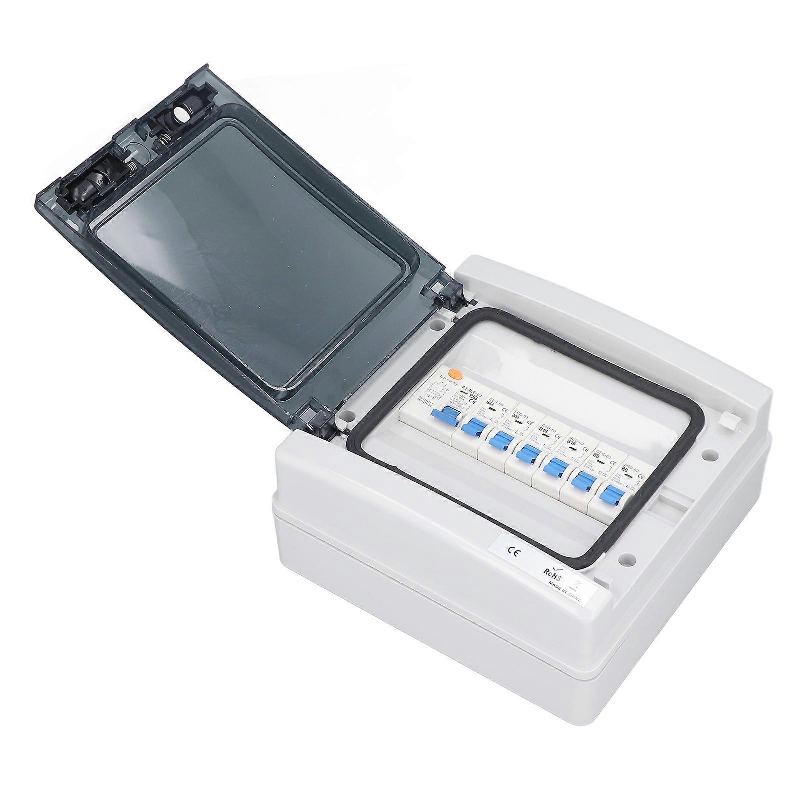 SGHA 6WAY 6 Way IP65 Waterproof Distribution Box with 63A RCD
