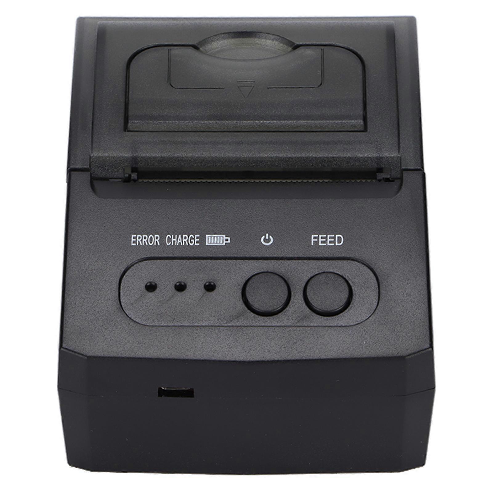 Portable 58mm Thermal Label Printer 5811DD 2000mAh Battery EU Plug