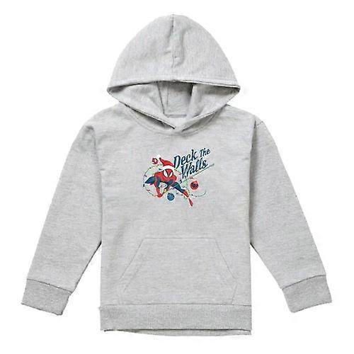 Spider-Man Childrens/Kids Deck The Walls Heather Pull Over Hoodie