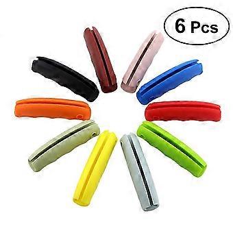 6 Pcs Silicone Multifunctional One-trip Grip Bag Holder Carrier with Self-locking Thumb Labor-saving Mention Dishes Devices Carry for Home Shopping Gr