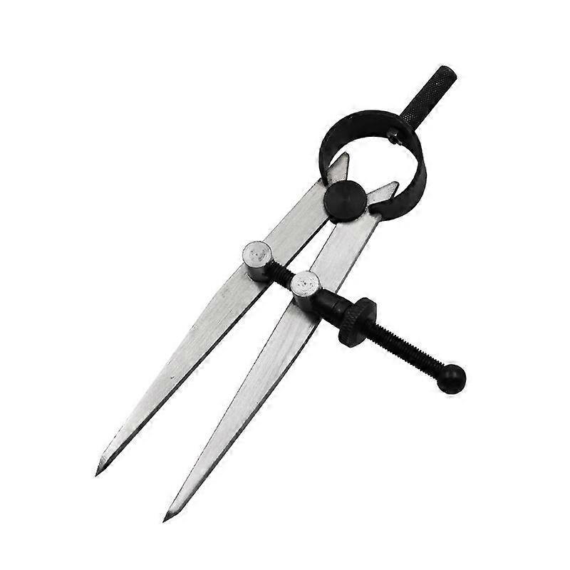 Leather Dividing Compass Spring Rotation Scratch Craft Tool, Adjustable