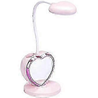 LED desk lamp for girl, rechargeable LED desk lamp with USB charging port and , dimmable