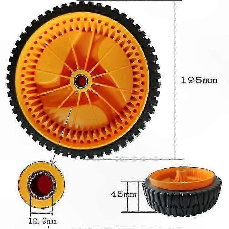 53-Tooth Replacement Lawn Mower Wheels for Various Electric Mowers