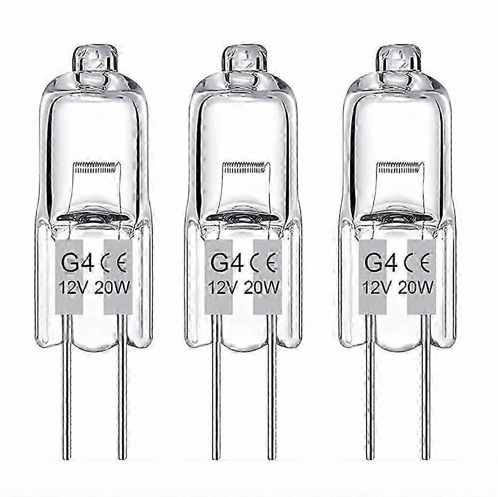 20-Pack G4 Halogen Bulbs 20W 12V Warm Light for Ideal Illumination
