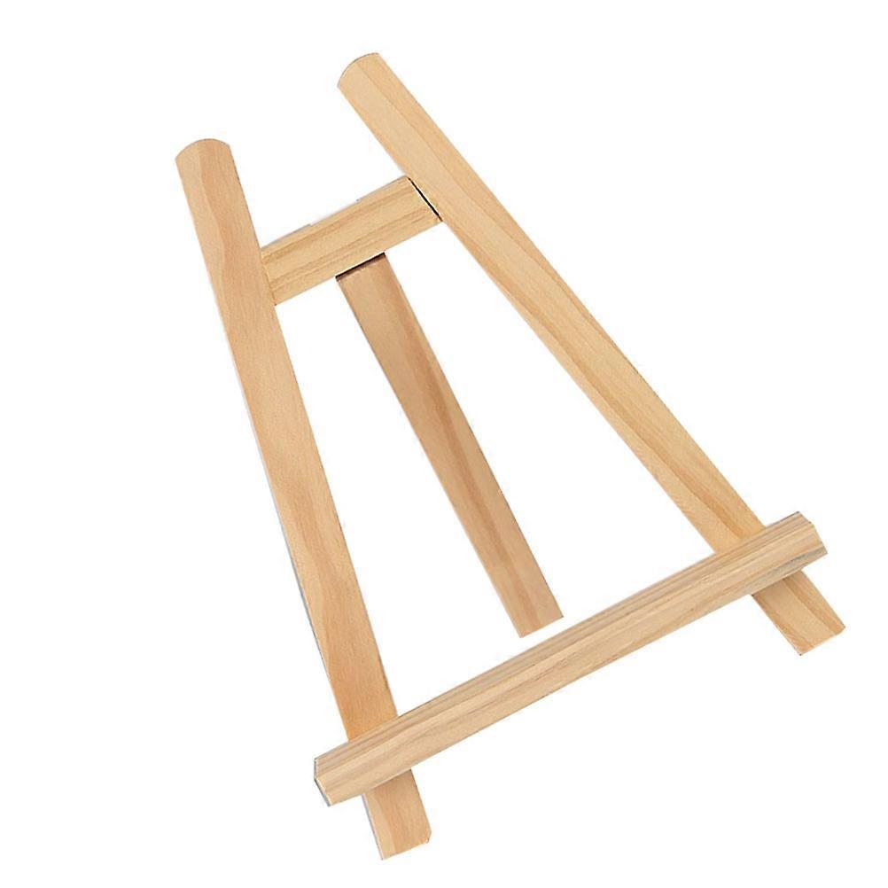 Wooden Desk Calendar Display Stand for Mobile Phone Use Beige Practical Holder