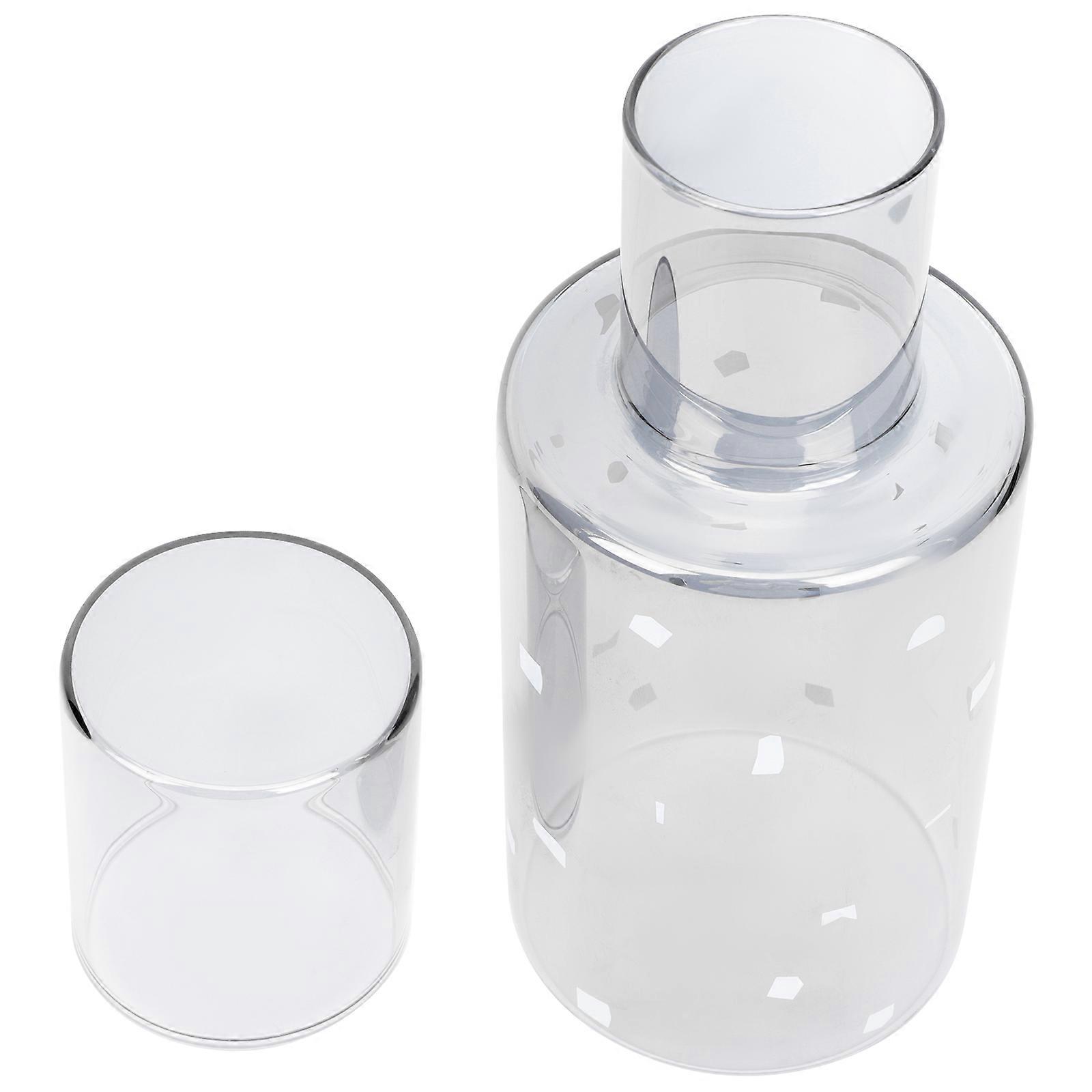 Cold Water Kettle Glass Drinking Cup Set for Home Use 1Set