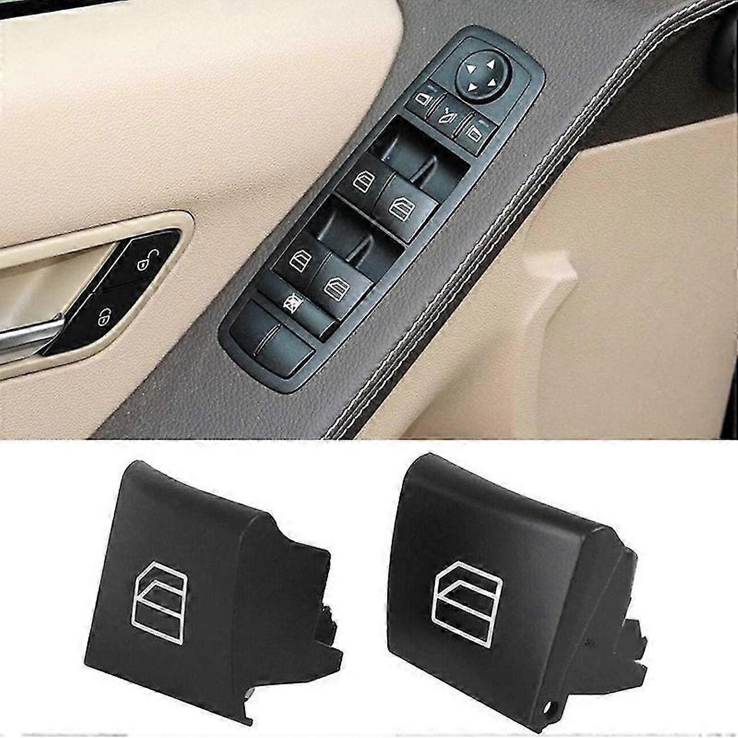 Car Window Switch Button Covers for ML R Class W164 X164 W251 Power Window Master Switch Repair Butt