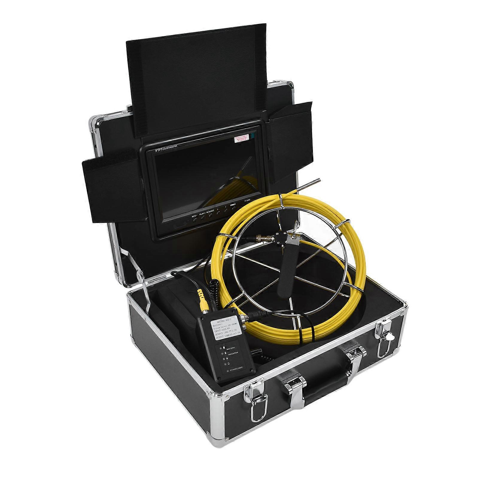 9in LCD 4500mAh 6.5mm Endoscope Camera with 8GB Card 20m Cable