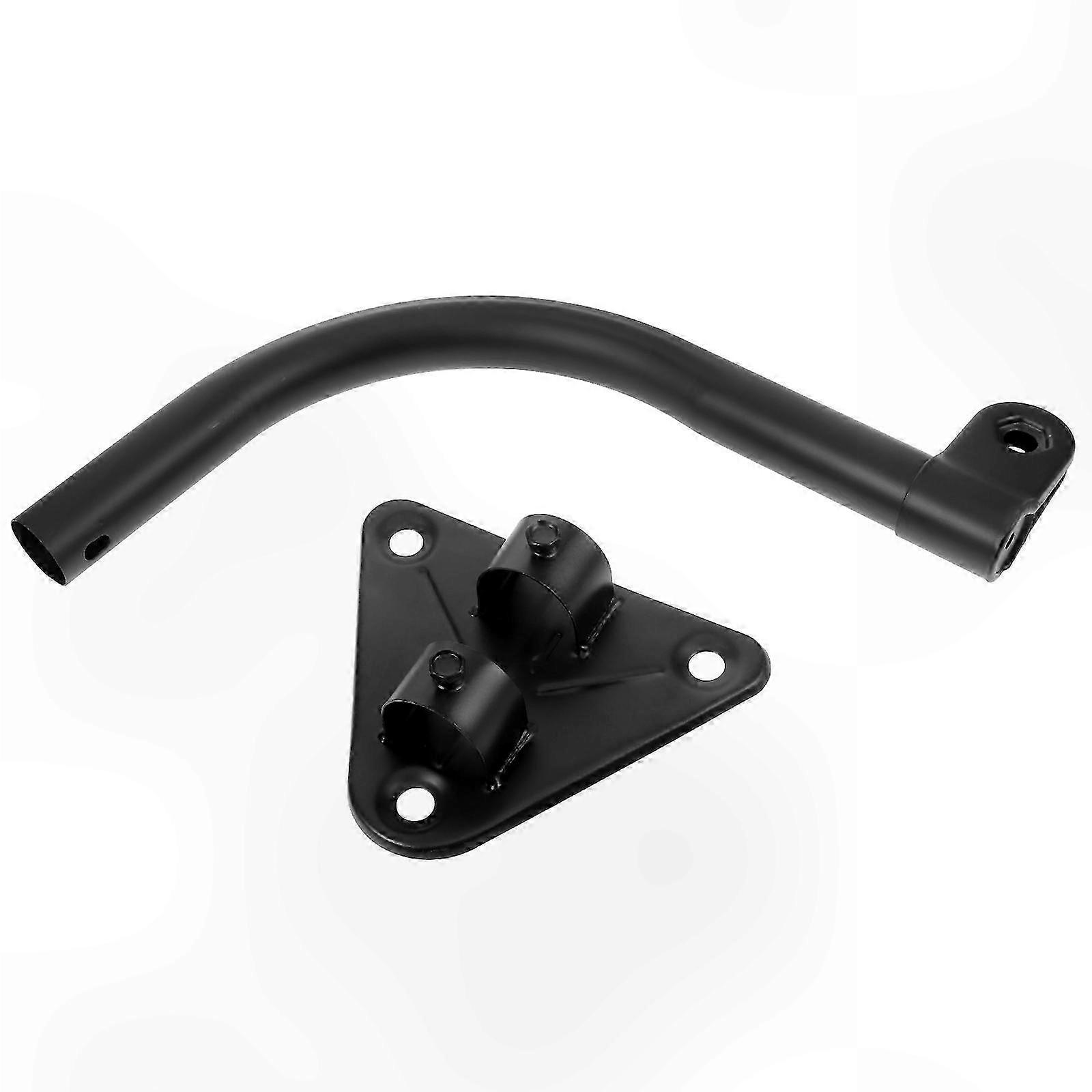 Sturdy Wall Mount Fan Bracket with Stability Kit, Robust Design for Indoor Use (32x28x17cm, Black)