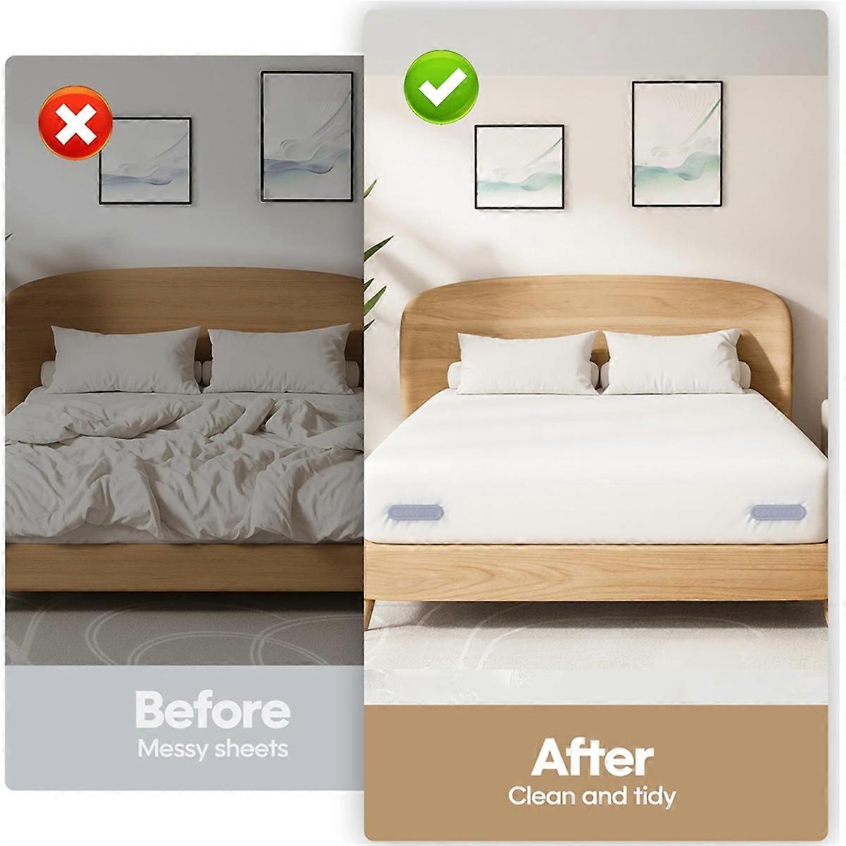 4pcs Lock Sheet Holders Fits All Kinds of Sheets and Mattress for Corners Sheet Holder Straps Keep S