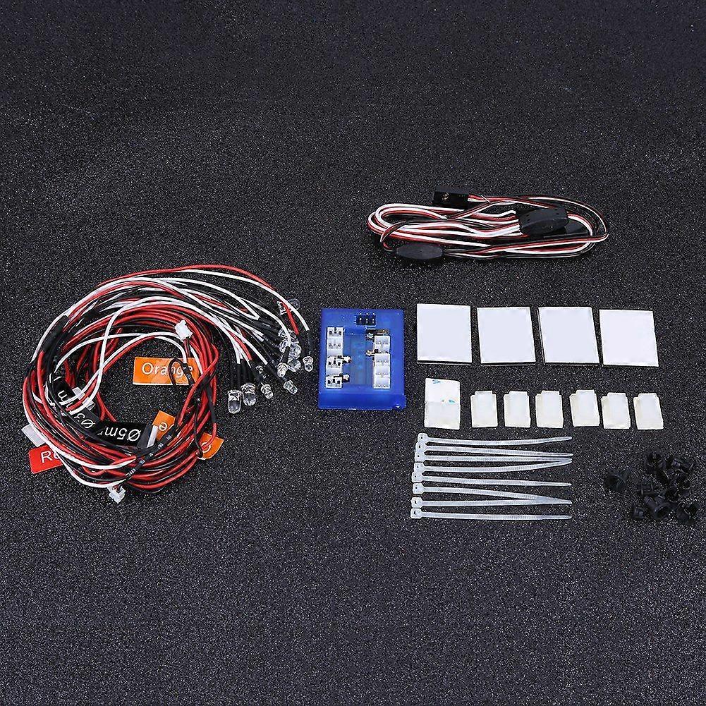 12 LED Lighting System Kit Simulation Flashing Lights Lamps RC Accessory for 1/10 RC Car