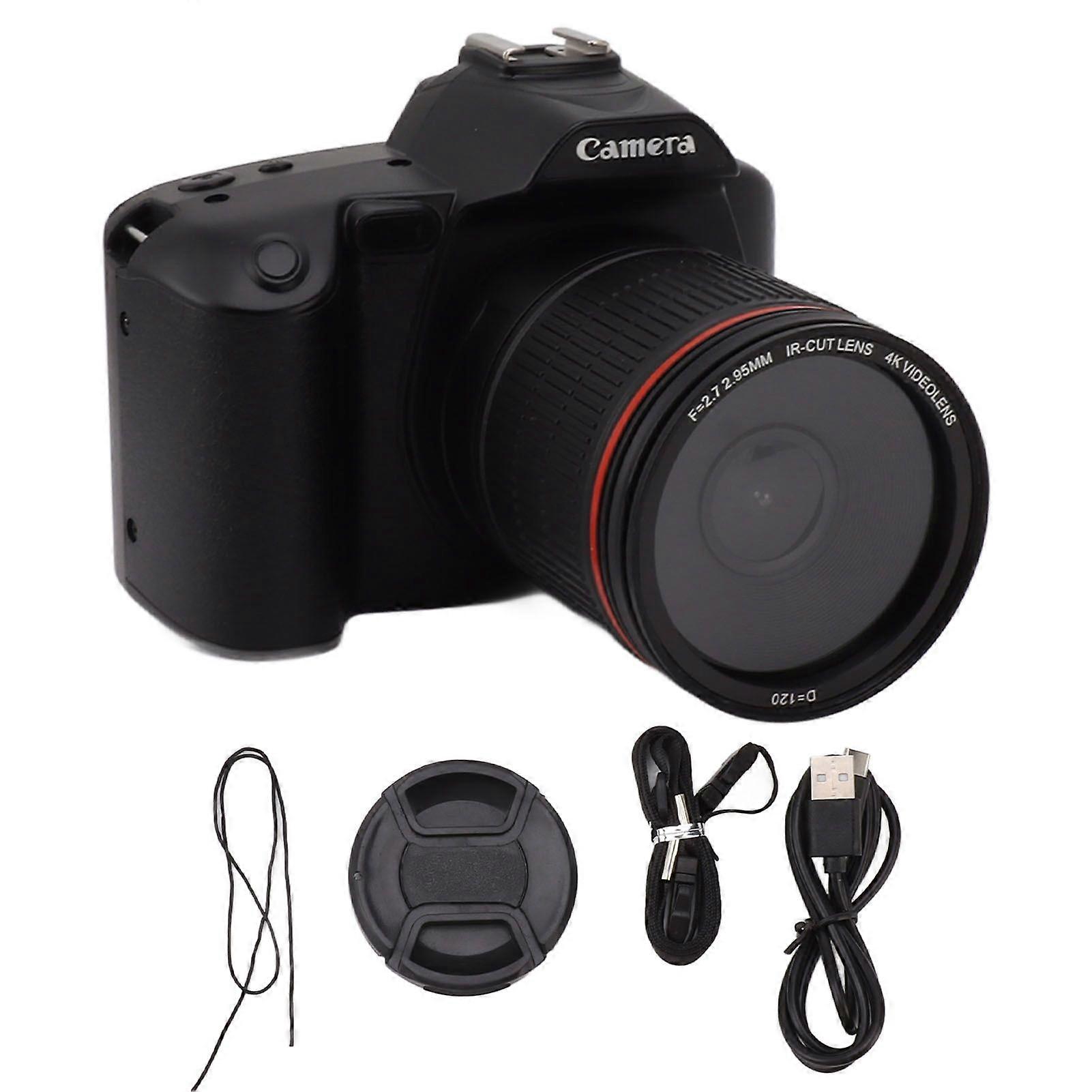 3 Inch IPS Digital Camera 4K 64MP Color Display 16X Digital Zoom HD Vlogging Digital Camera for Photography Video