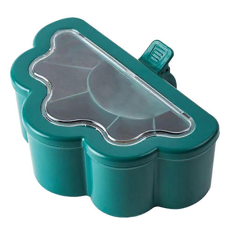 Kitchen Seasoning Container 6 Grid Seasoning Box Condiment Storage Organizer