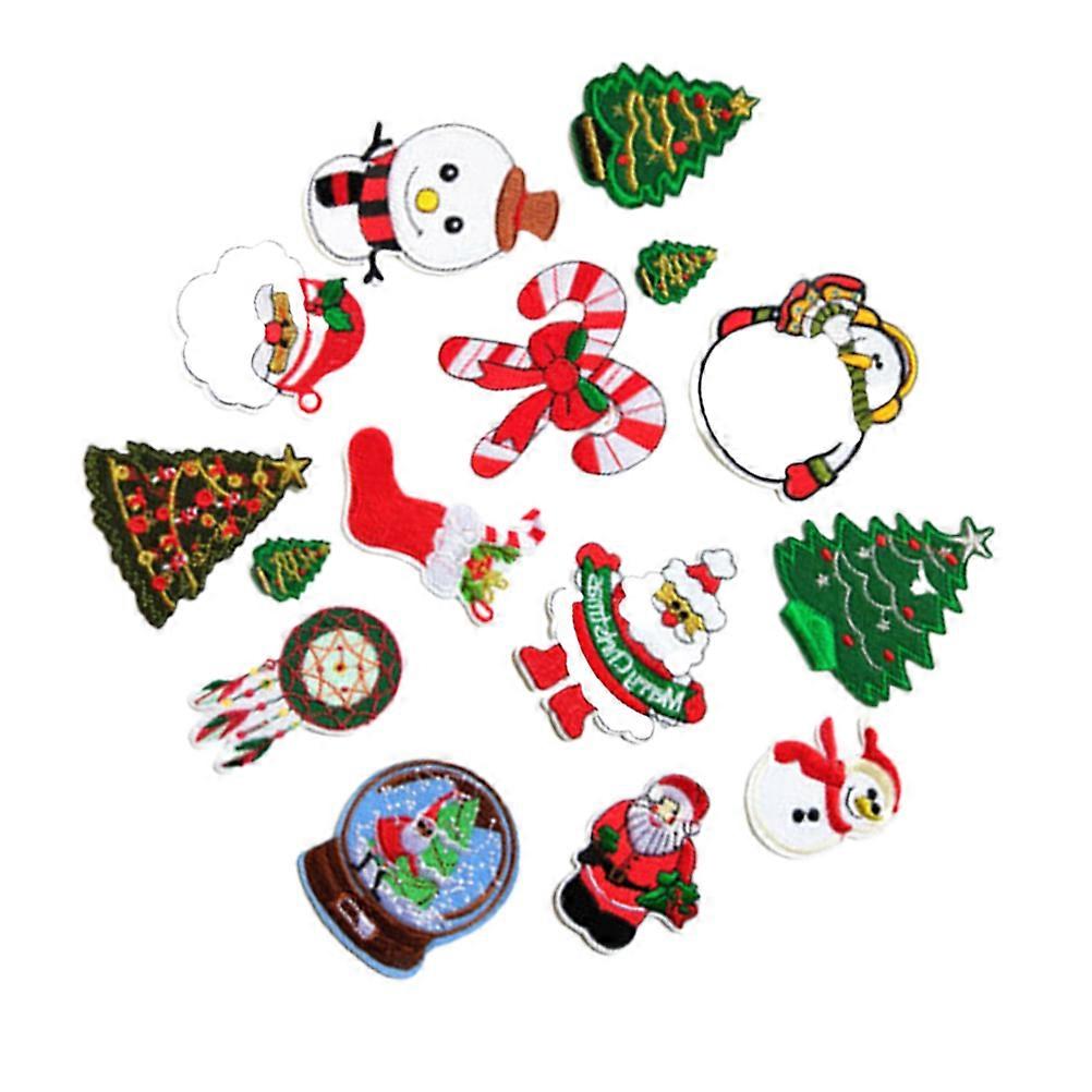 Christmas DIY Patches Sticker Clothes Appliques for Clothes 1Set