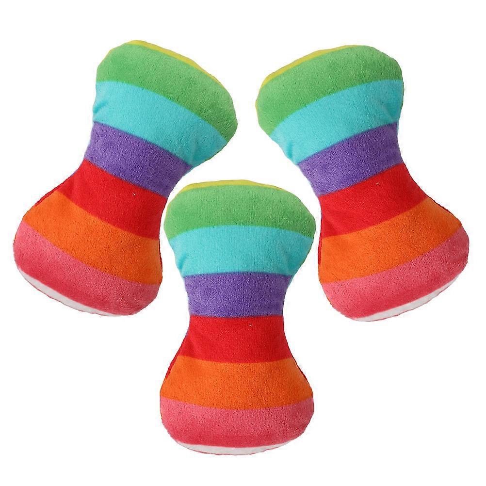 Soft Plush Bone Dog Toy for Small Breeds 9Pcs Interactive Chew Toys