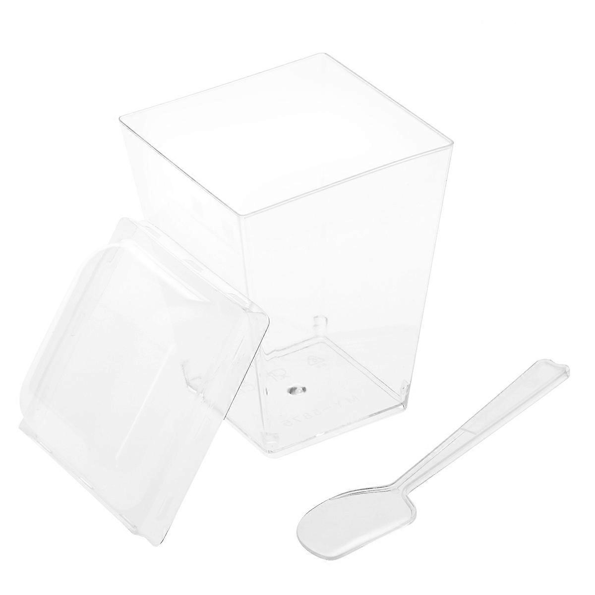 Dessert Cup Tasting Glass for Events 10Sets Transparent Mini Appetizer Cups
