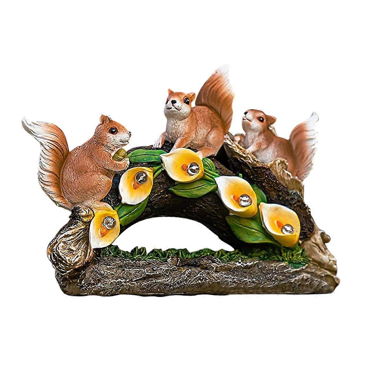 Solar Squirrel Light Lawn Decorative Lamp, Outdoor Solar Powered Garden Light, Landscape Lighting