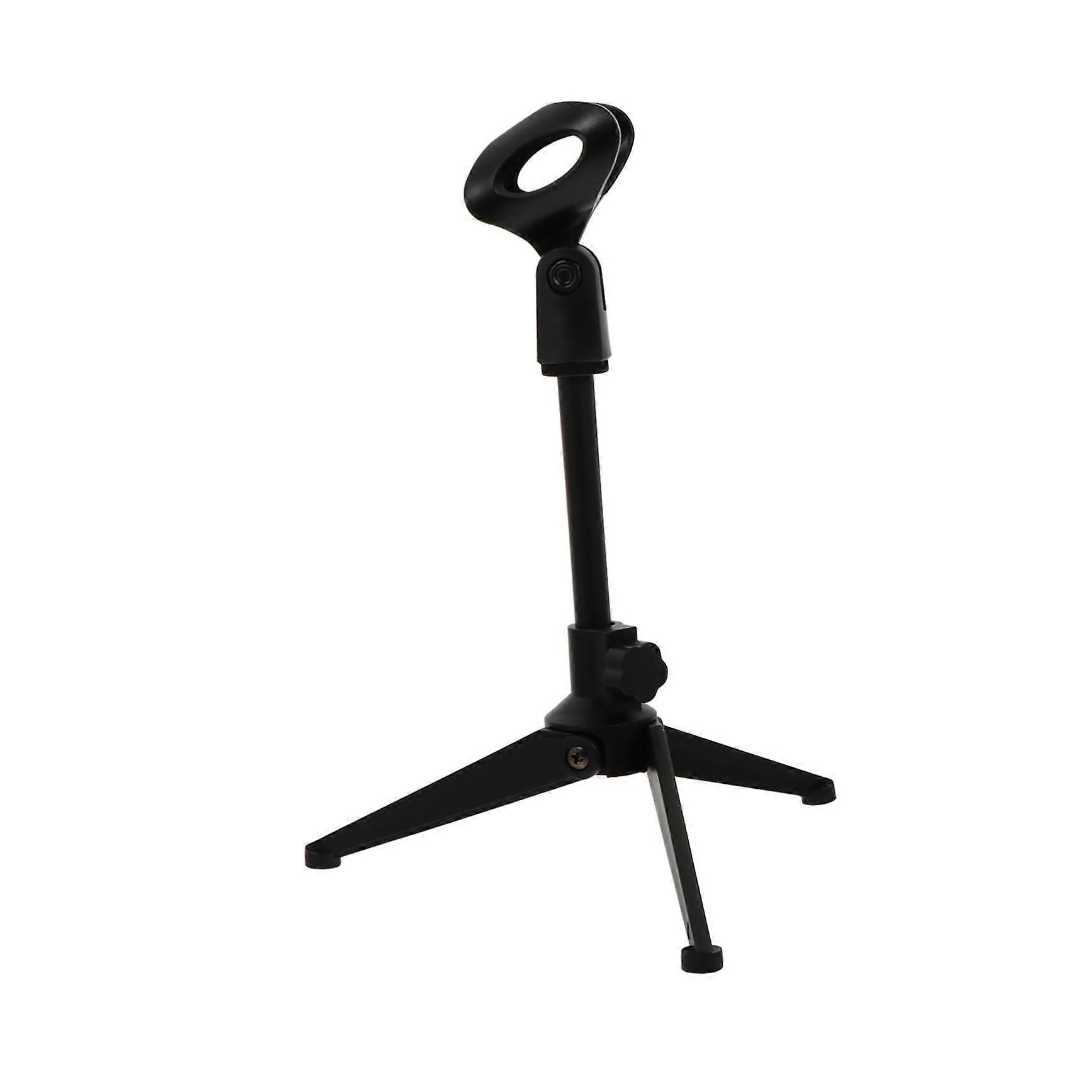 Desktop Adjustable Mic Stand Holder Heavy Duty Tripod Bracket For Conference Use Compatible With Dynamic Mics