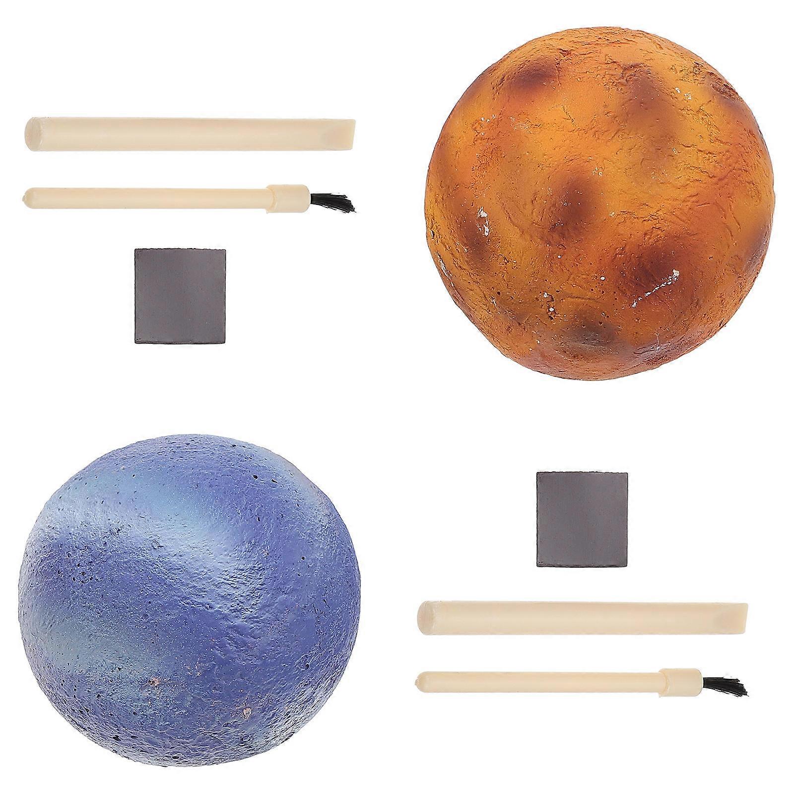 Solar System Digging Toy for Kids 2Sets Educational Archaeological Plaything