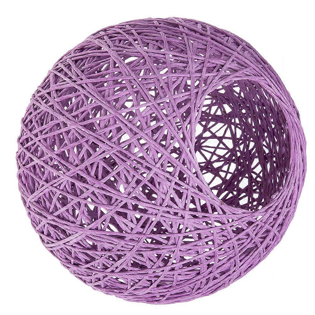 Paper Rattan Ball Ceiling Light Shade Diffuse Lighting Round 20X20CM Home Decoration 2Pcs