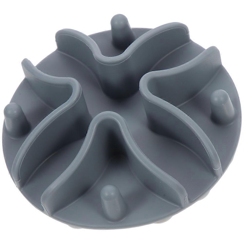 Silicone Slow Feeder Bowl Insert Designed For Dogs To Improve Digestion Featuring Non-Slip Suction Cup In Light Grey 4Pcs