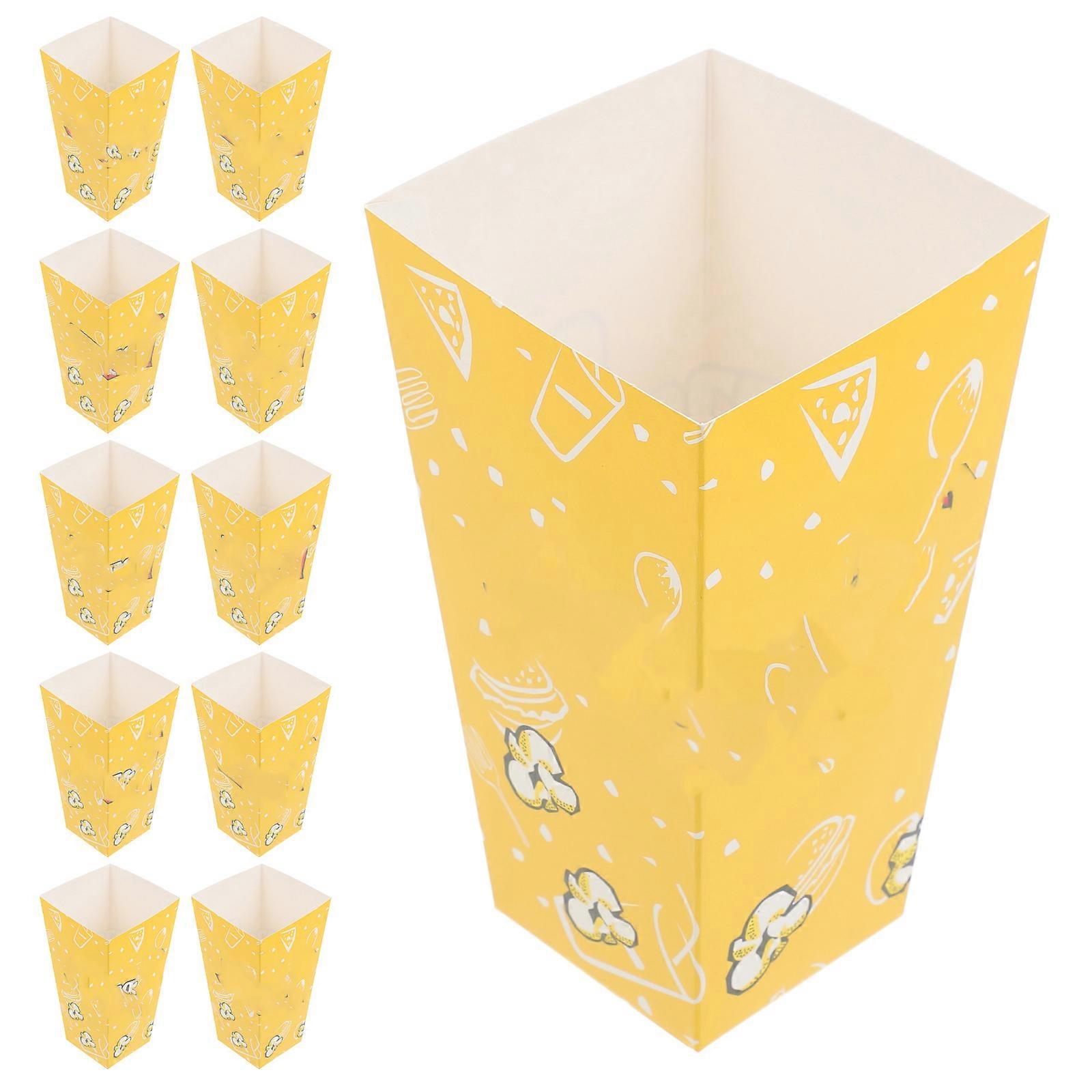 Lightweight 50Pcs Party Popcorn Buckets Made Of Paper Great For Theater Events And Family Gatherings