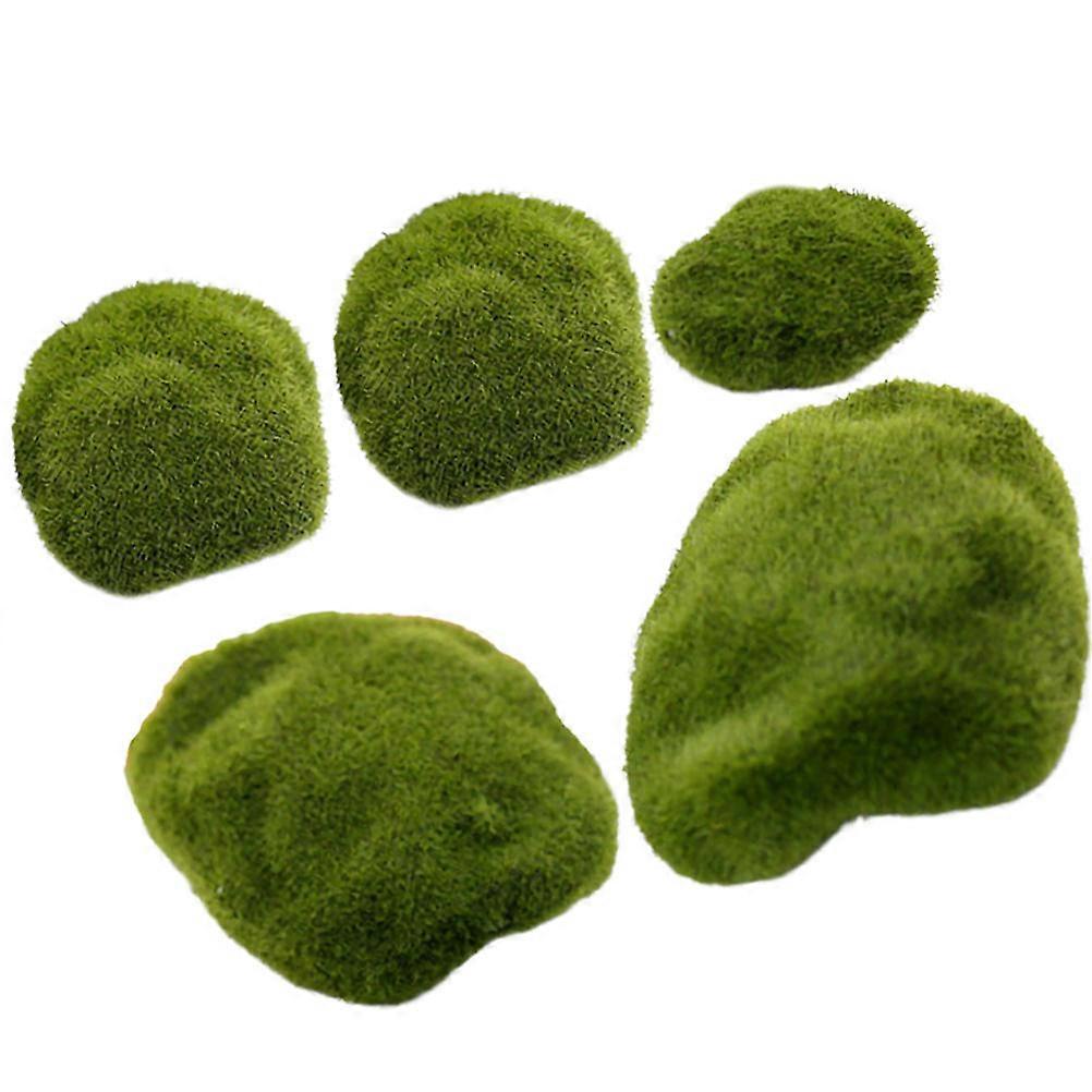 Artificial Moss Rocks Artificial Mossy Stone Decoration for 25Pcs Garden
