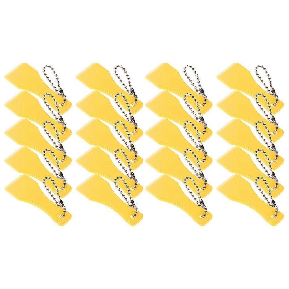 Yellow Plastic Scratcher Tool for Tickets 80Pcs Pack