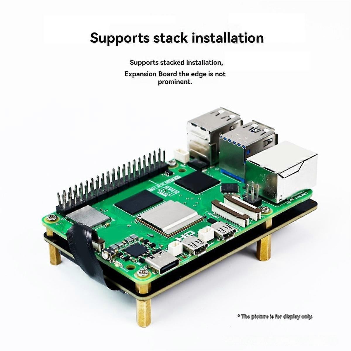 For 5 Dedicated PCIE to M.2 NVME SSD State Drive Expansion Board 2230 2242 2260 2280 Support Pi5 Cooler