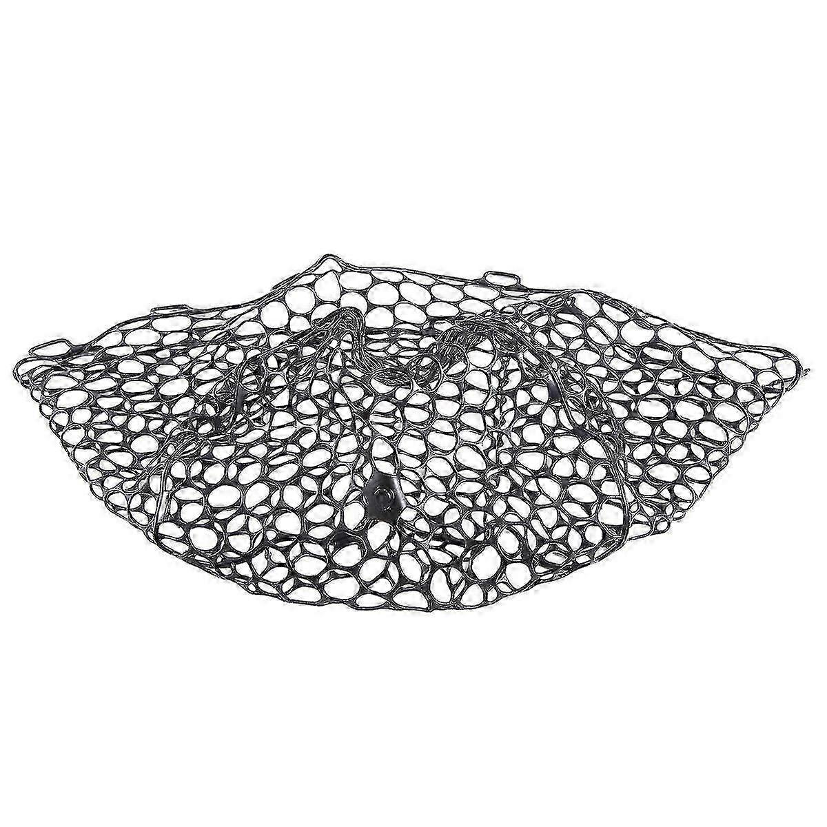 Durable Rubber Mesh Replacement Fishing Net for Multifunctional Fish Catching 32cm in Diameter