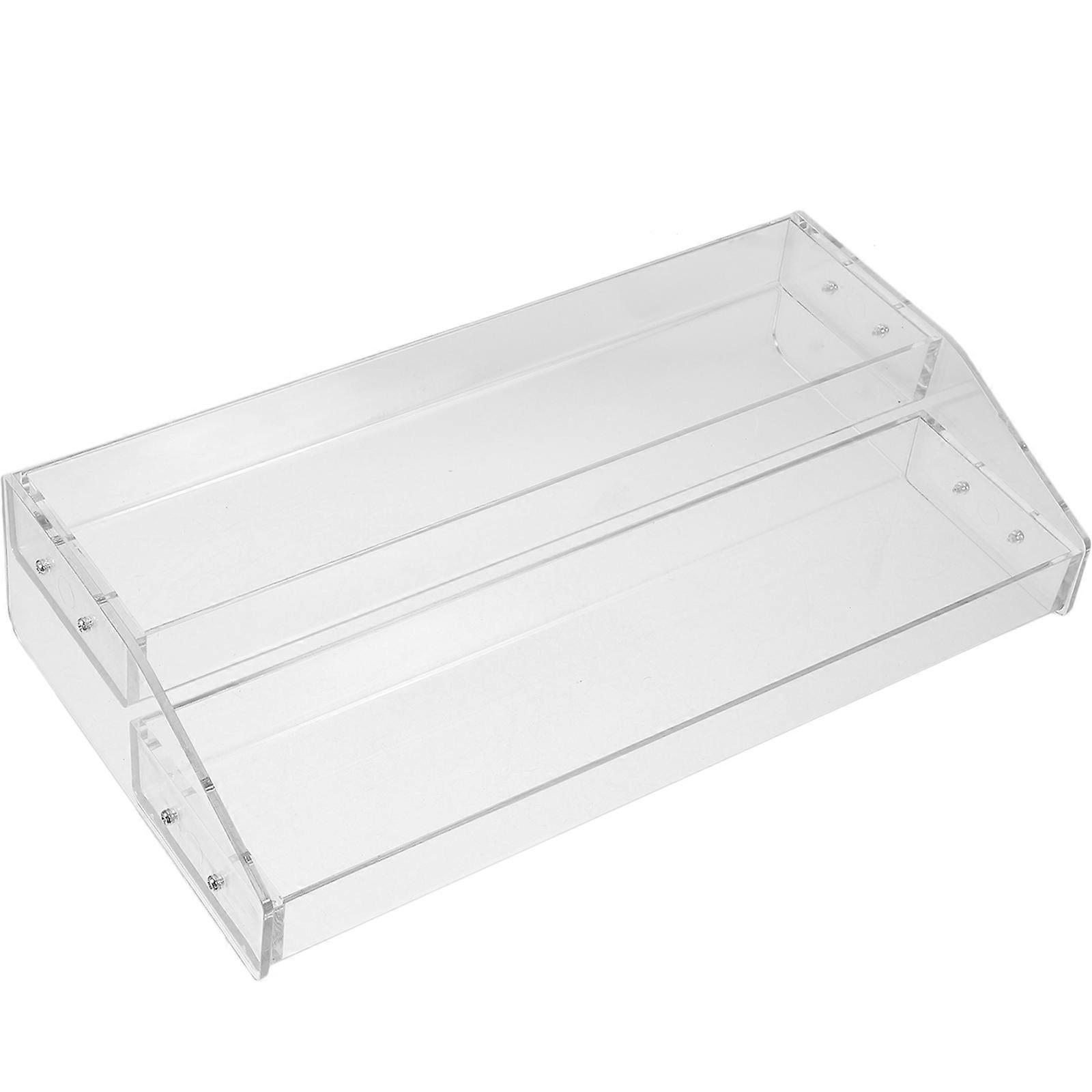 Display Holder Stand Large Capacity Clear Acrylic Perfume Organizer Space-saving Home Decor 1Set