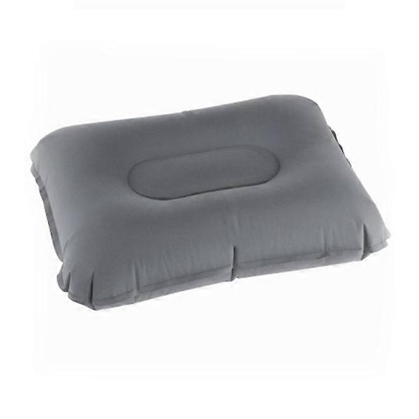 Inflatable Pillow Super-Thick Flocking Fabric for Outdoor Activities Grey