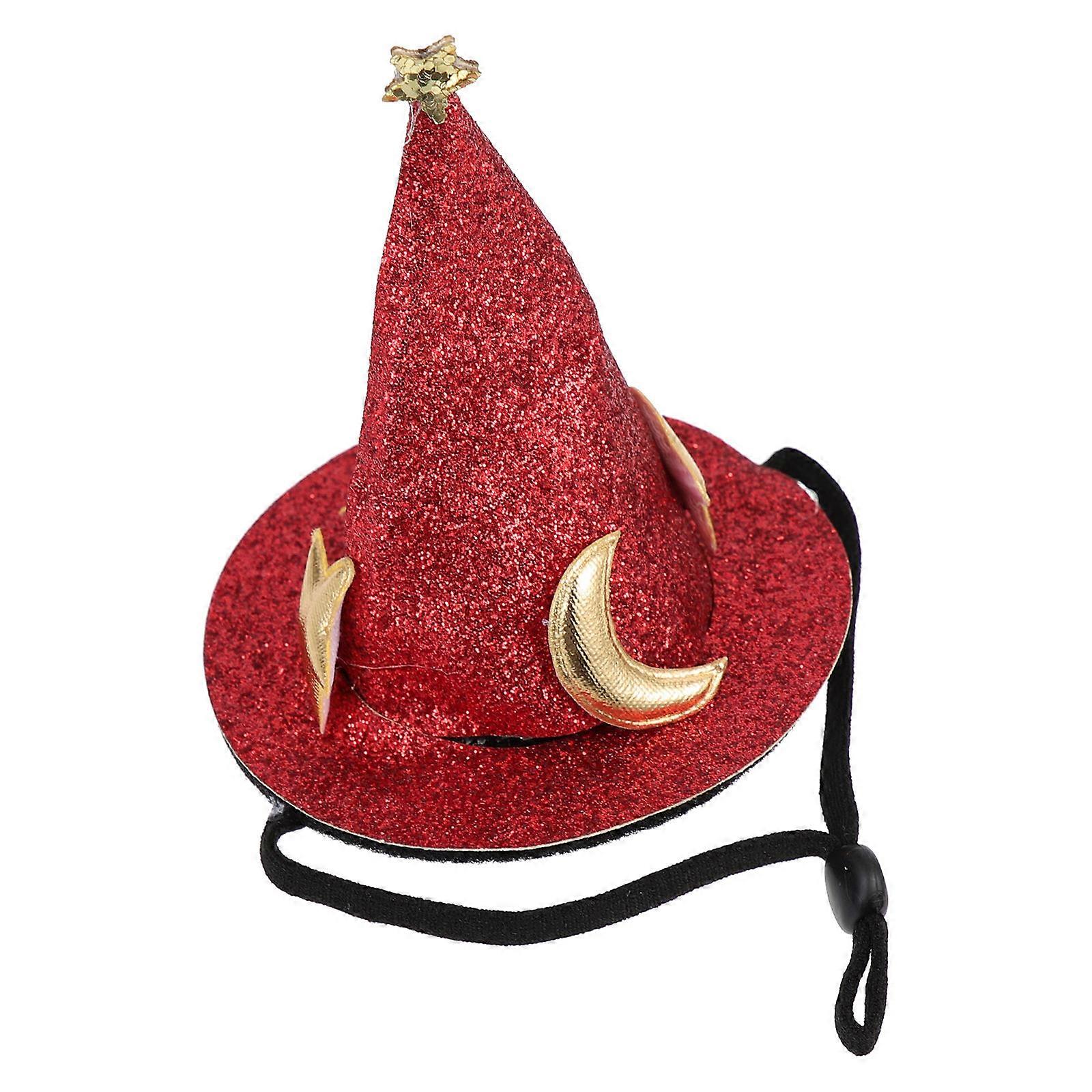 Hamster Hat Small Pet Hat for Cosplay 2Pcs Red Comfortable Headgear