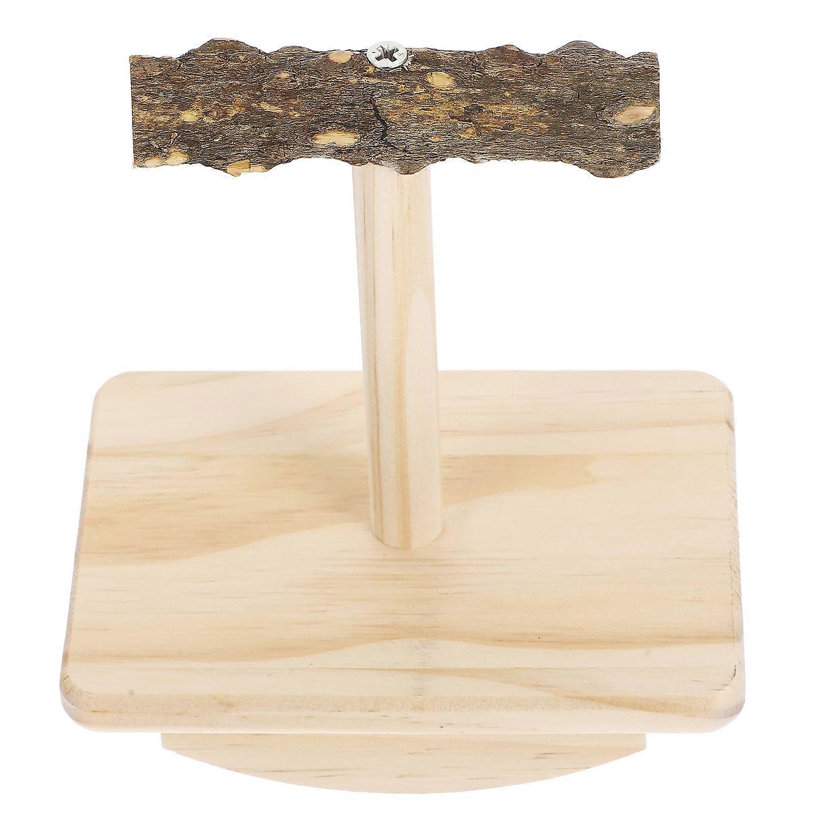 Interactive Parrot Play Wooden Training Perch 4Pcs for Bird Training Stand