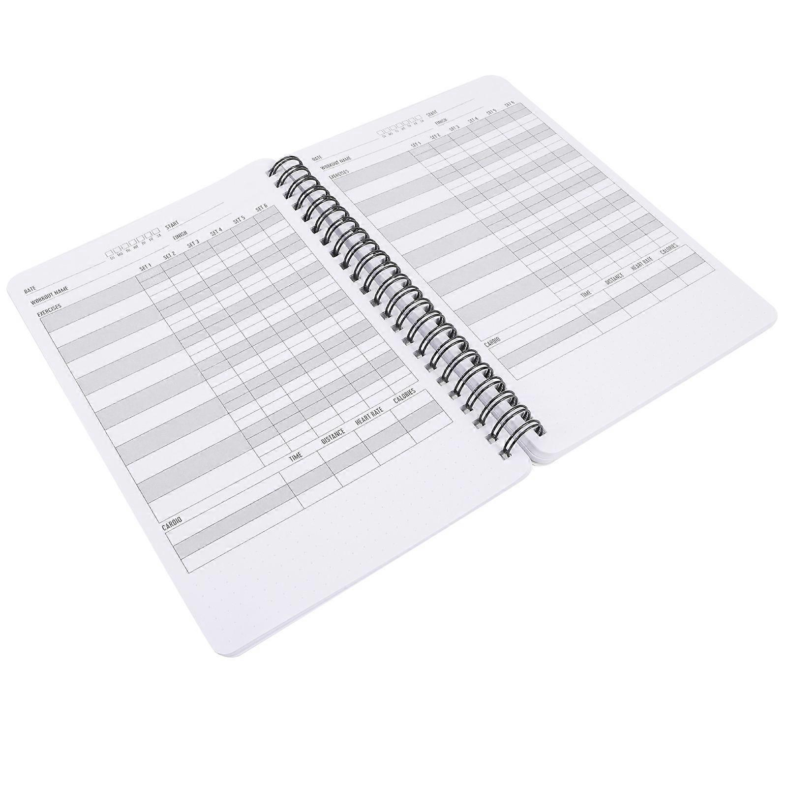 Workout Tracker Journal Health Diary Record Measurements Home Workout 8.25x5.50in 1Set