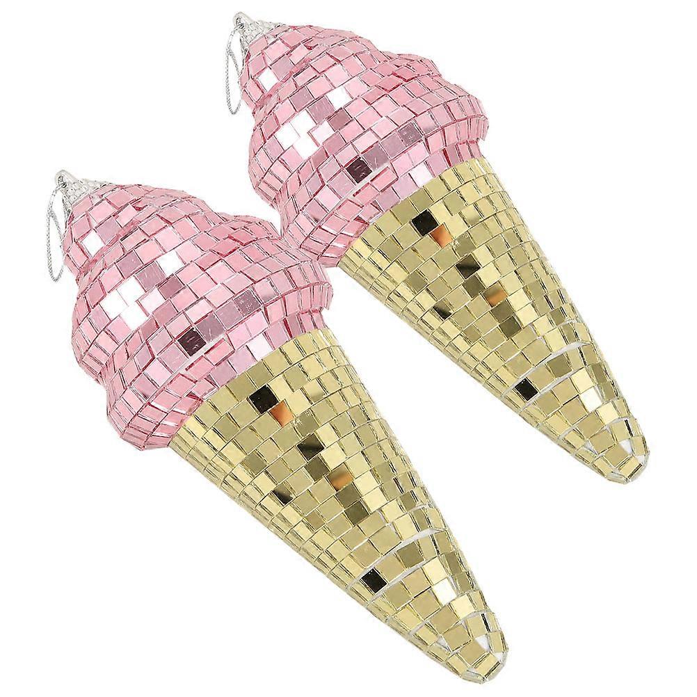 Ice Cream Disco Ball Pendant 8 Pcs Party Decoration Ideal For Room And Party Space With Unique Style And Design