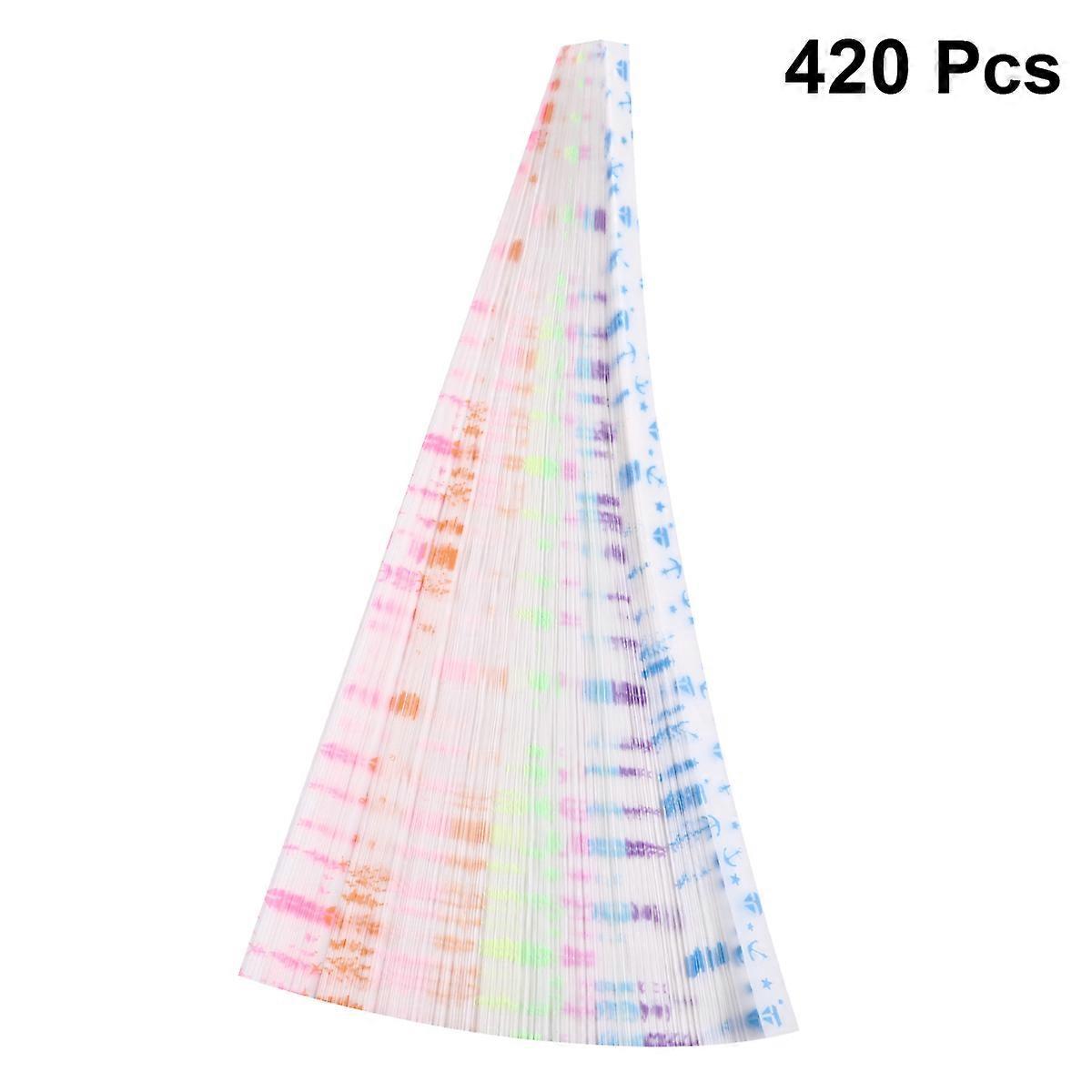 Star Foldable Paper Glow Star Paper for Handcraft Projects 840Pcs Pack