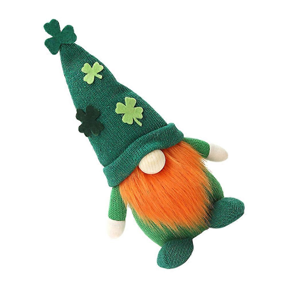 St. Patrick's Day Gnome Doll Decor for Home with Supple Dwarf Doll