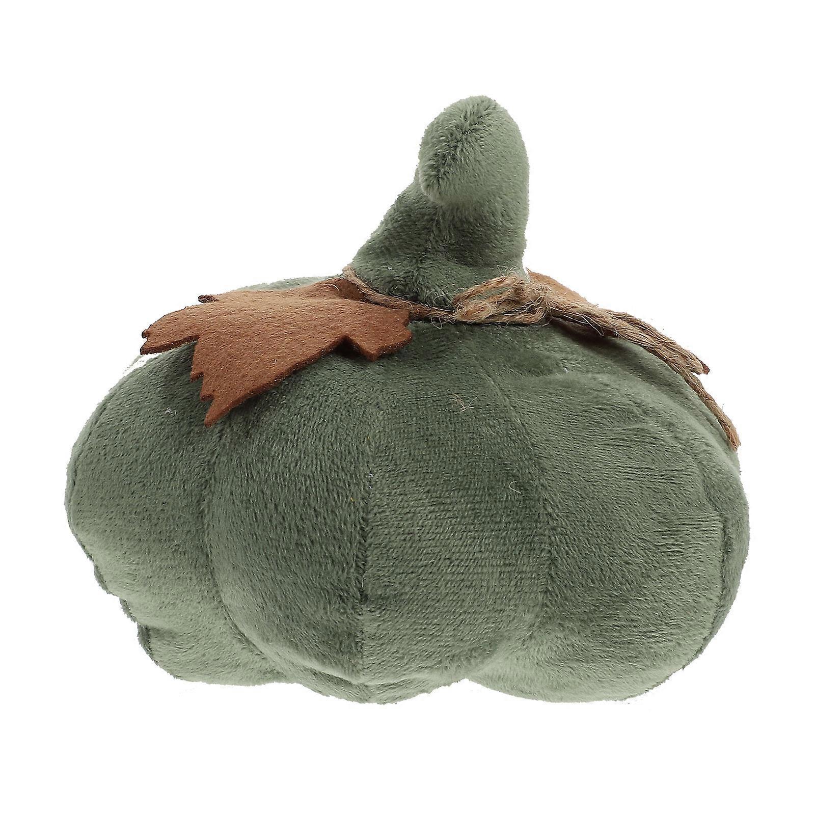 Green Artificial Pumpkin Fabric Decoration for 1Pcs Halloween Use