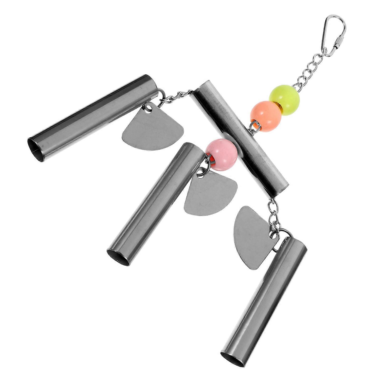 Parrot Toys Hanging Bell For Pet Bird Decoration Round Noise Reduction 1Set