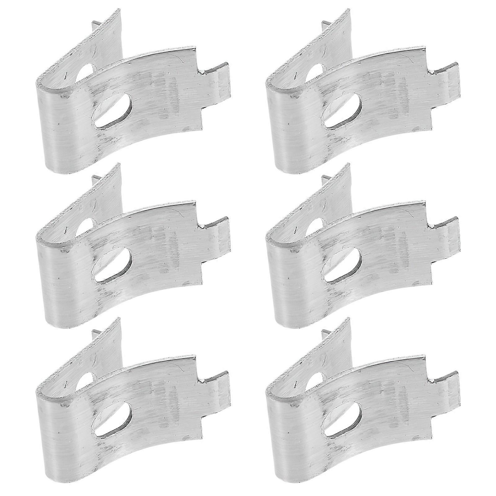18Pcs Shelf Bracket Clips for Shelves Silver Metal Support Clips