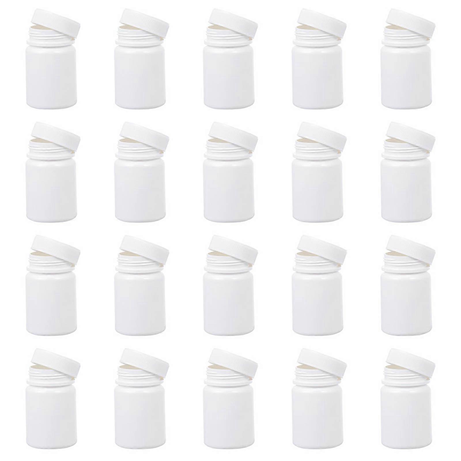 Empty Capsule Bottles Dustproof Pill Organizer for Medication Schedule 6.80X4.00X3.50CM 30Pcs