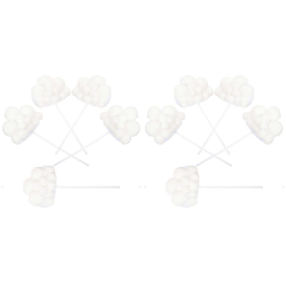 Cloud Cake Decorations Baby Cake Decorations for Decoration 30Pcs White Paper